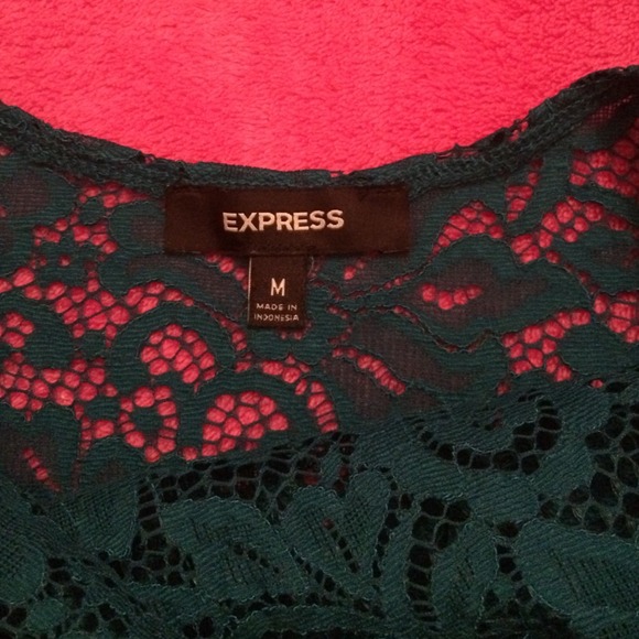 Mock Neck Open Back Lace Top - Picture 2 of 4