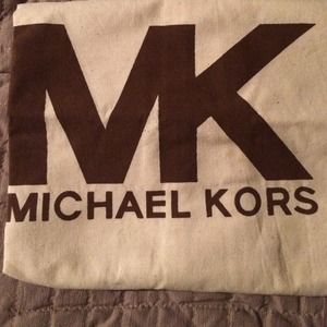 MK large cotton dust bag