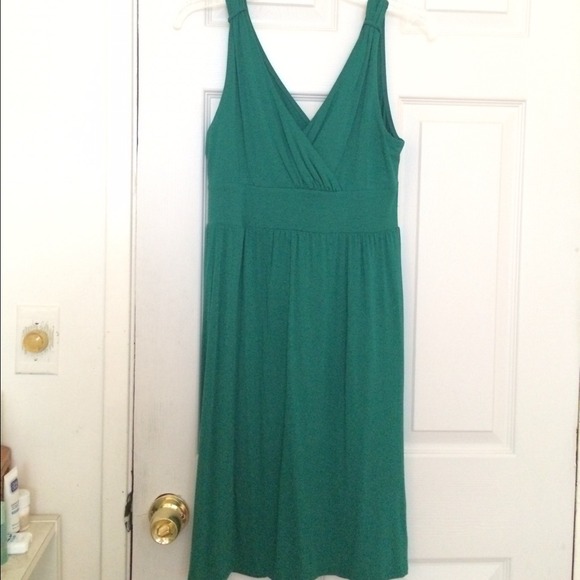 Green spring dress