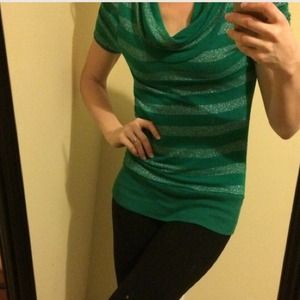 Green striped lightweight  sweater too