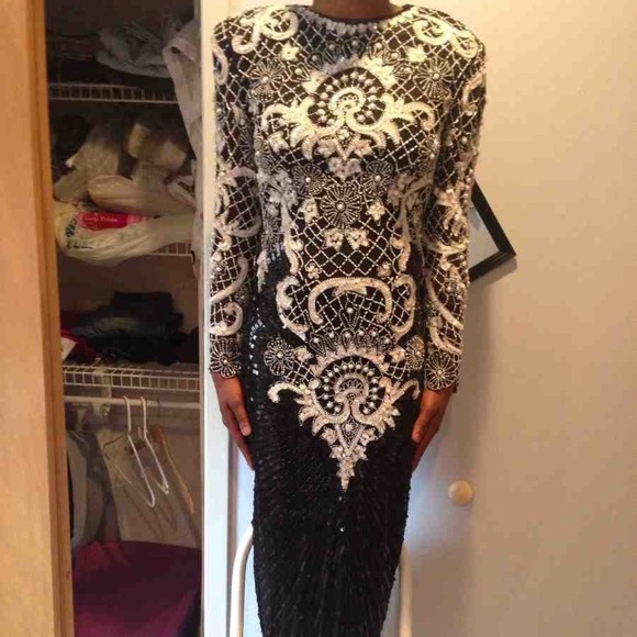 NWT Black & White evening gown