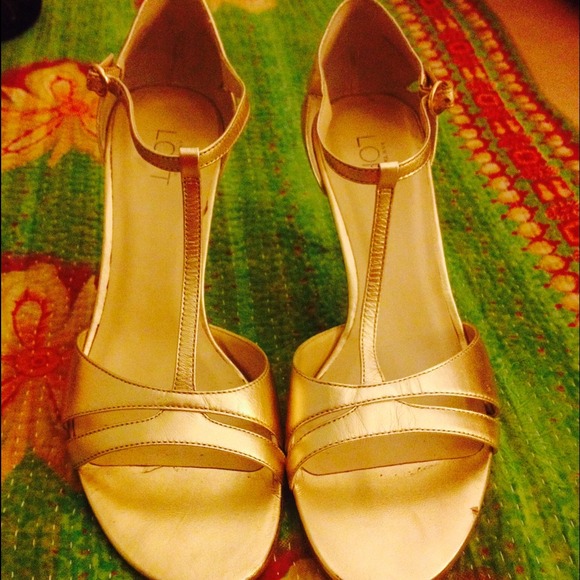 Gold sandals