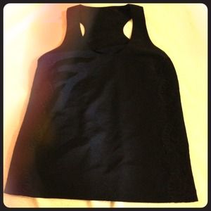 Black shirt tank top