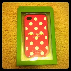 Kate Spade iPhone 4 pink and dot case