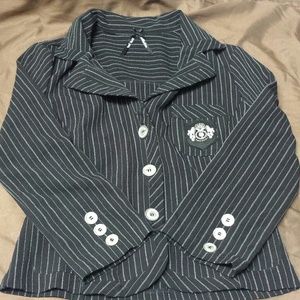 Cute black blazer 3 button down