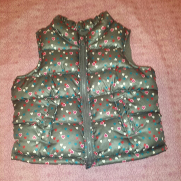 Girls bubble vest with hearts. - Picture 1 of 1
