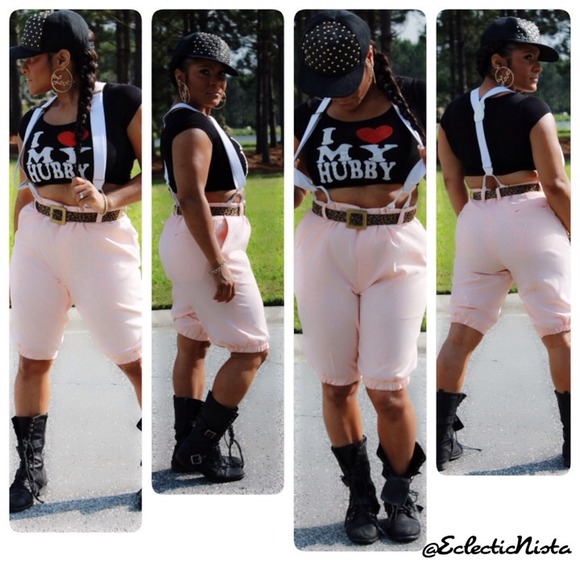 Vintage Suspenders Shorts