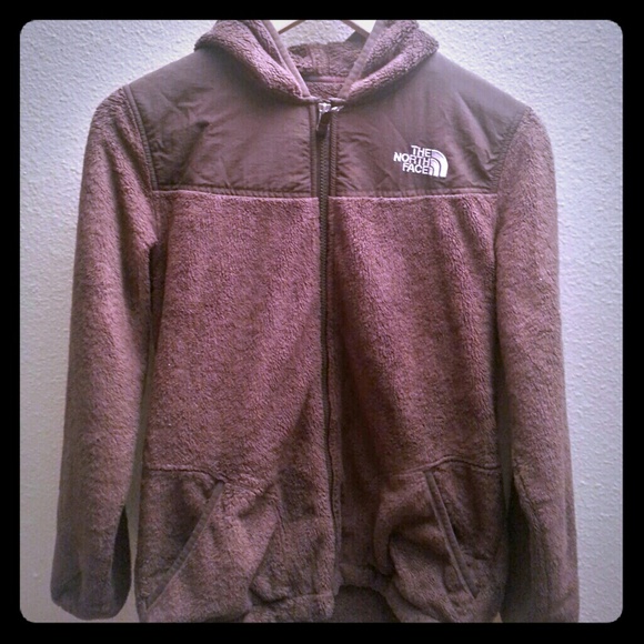 .Size XL in GIRLS Northface Brown hoodie