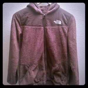 .Size XL in GIRLS Northface Brown hoodie