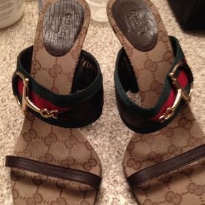Gucci horsebit logo sandals