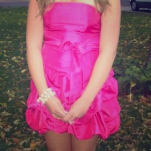 Fuchsia pink formal dress