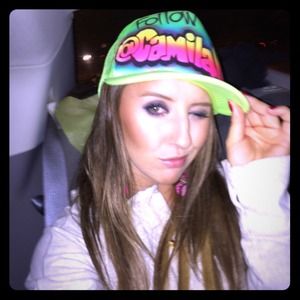 "Follow @CamilaMTV" Neon Hat