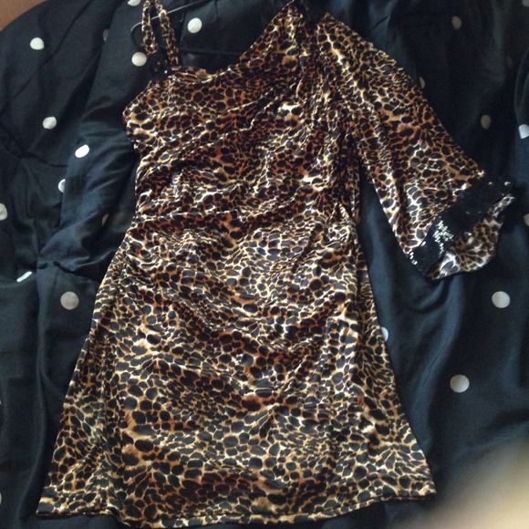 tiger print dress