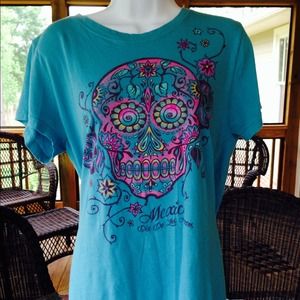 Dia de los muertos turquoise T from Disney World