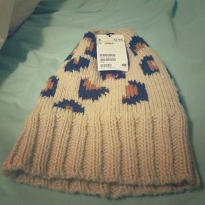 Cheetah beanie hat