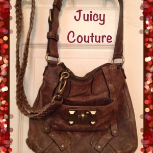 ❤️Juicy Couture Brown Leather Handbag