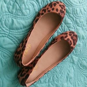 NIB Cheetah Ballet Flats