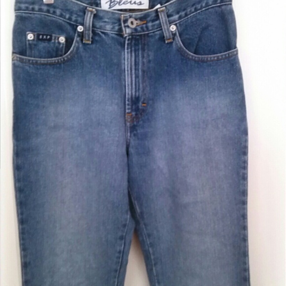 Express Bleus Women's Blue Jeans size 3/4 - Picture 2 of 4