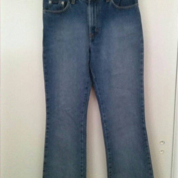 Express Bleus Women's Blue Jeans size 3/4 - Picture 4 of 4