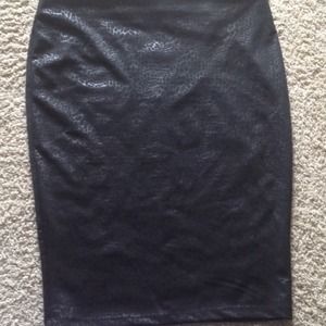 Black pencil skirt