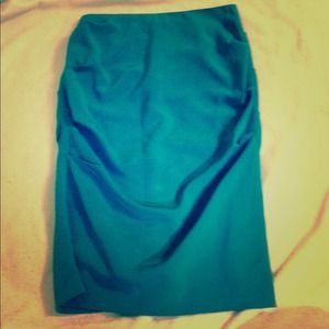 Teal Blouse bottom skirt