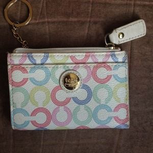 Pastel Coach Coin Purse