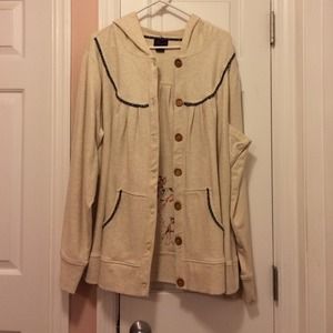 Torrid button up hoodie size 4
