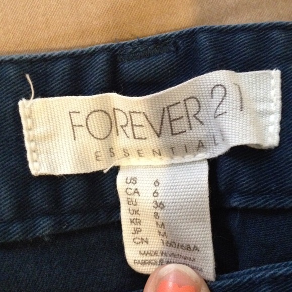 Dark teal colored skinny jeans with zipper ankles - Picture 2 of 4