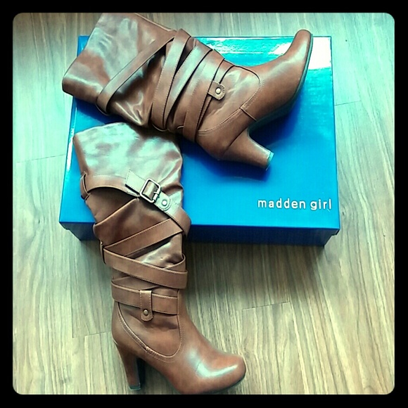 Madden Girl Champagne Boots