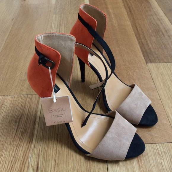 Zara basic colorblock heel - Picture 2 of 4