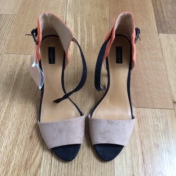 Zara basic colorblock heel - Picture 3 of 4