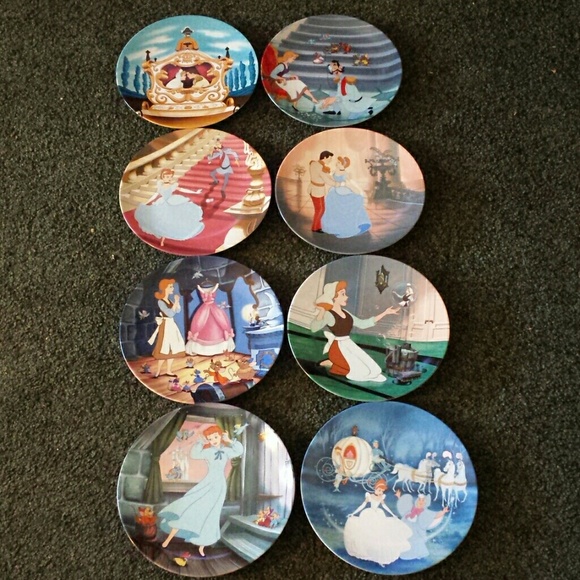 BUNDLE Disney Cinderella 8 pc Collectable Plates