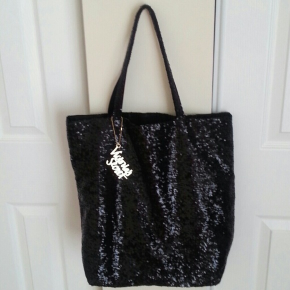 Black sequin bag