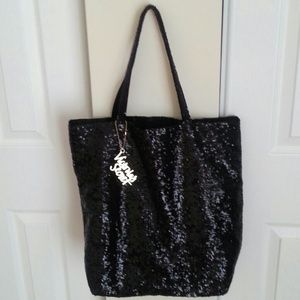 Black sequin bag