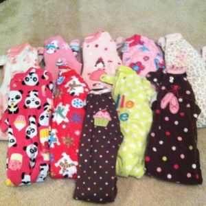 10 pair of 18 month pajamas