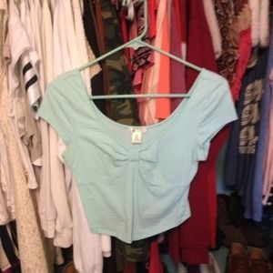 Turquoise crop top