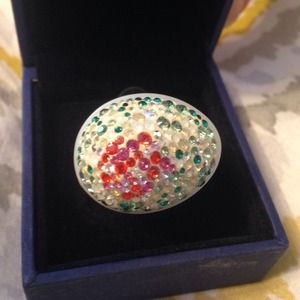 Swarovski multi color ring