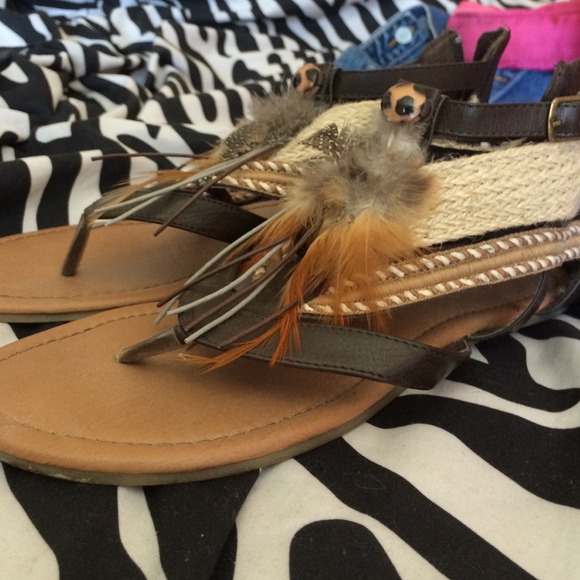 Tan sandals