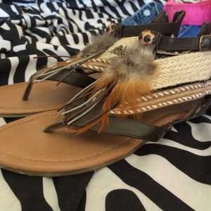 Tan sandals