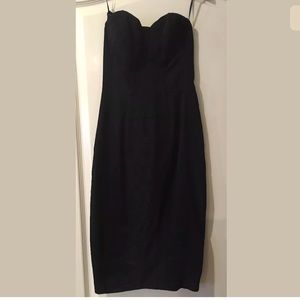 H&M party dress, black, strapless