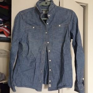 Lands' End Canvas Chambray Top size 6