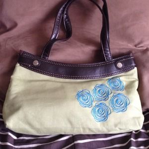 NWOT Green and brown thirty-one purse