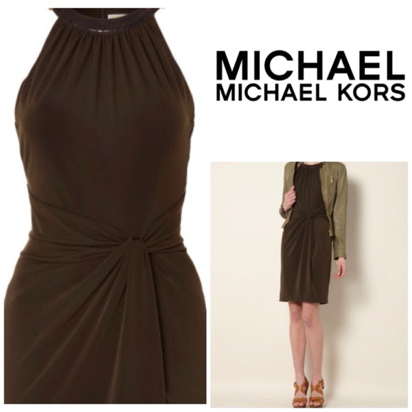 MICHAEL Michael Kors Dresses & Skirts - Michael Kors Dark Brown Sleeveless Dress