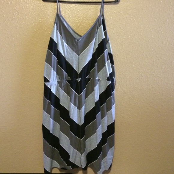 Grey chevron sundress