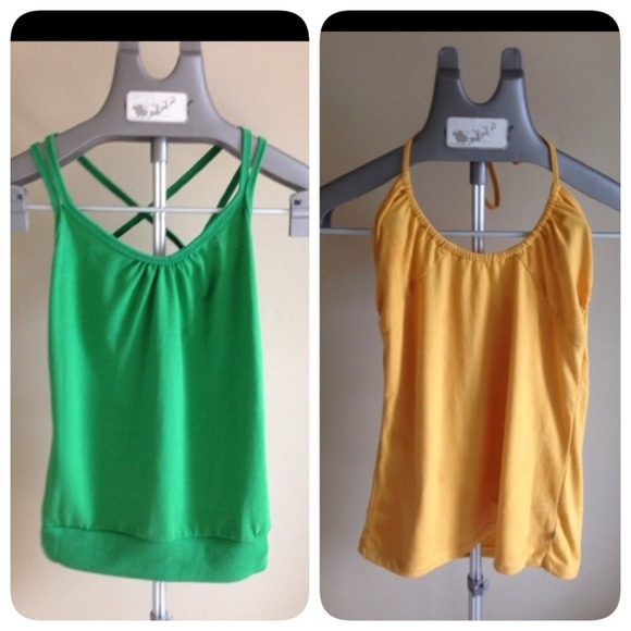 Green and yellow tank top