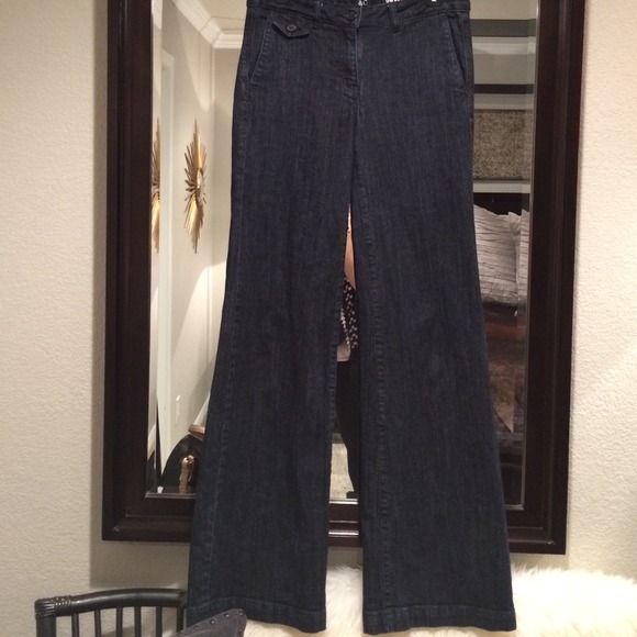 Perfect fit, dark trouser jean.