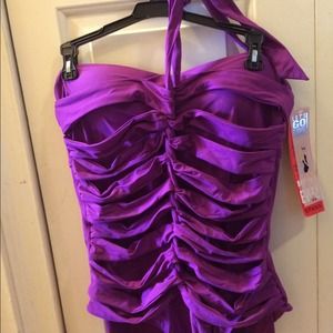 Spanx bathing suit NWT shapewear - size 14 purple