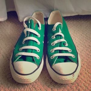 ‼️Green and Yellow Converse All-Stars bundle