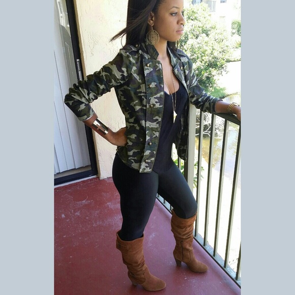 Charlotte Russe Camouflage Military Jacket **NWT!