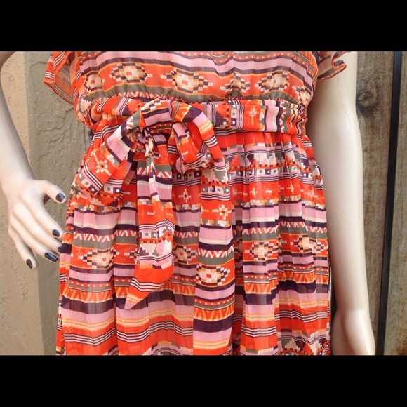 Tribal Print Strapless Dress - Picture 3 of 3